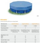 Intex Abdeckplane 457cm fr Metal Frame Pool 28032