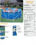 Intex Metal Frame Pool Komplett Set 457x107 ECO Set 28234 GS