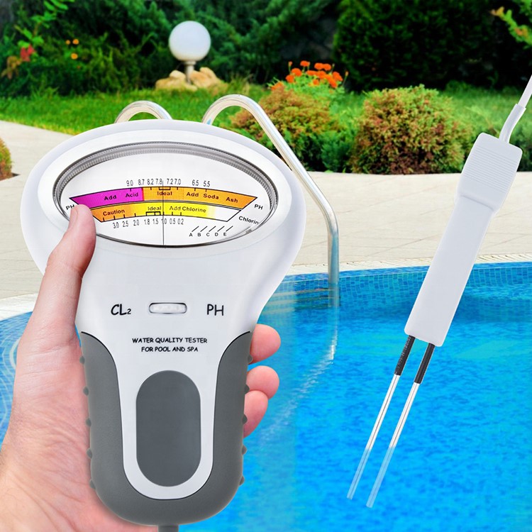 Wasserqualität Elektronischer Wassertester für Chlor und pH-Wert Pool Messgerät 