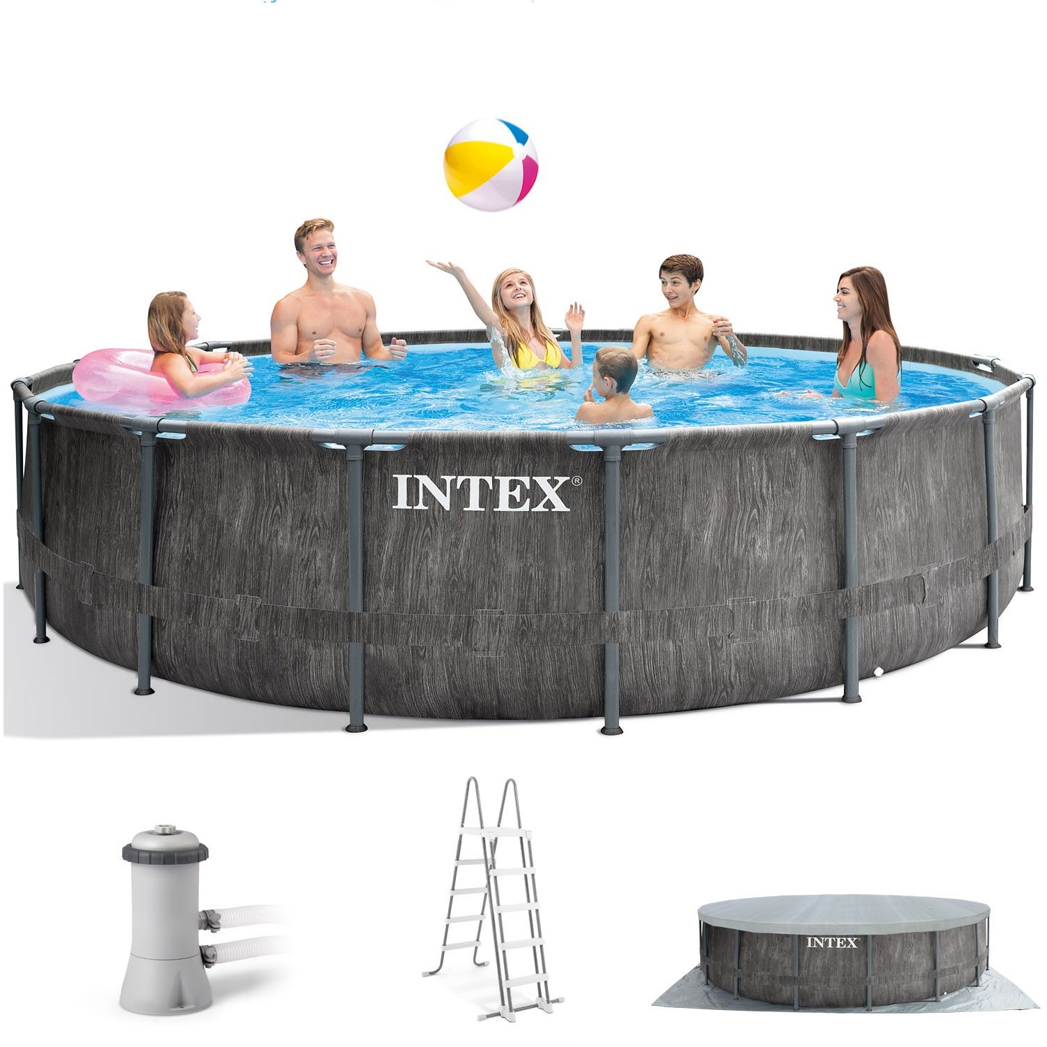 INTEX Greywood Prism Frame Pool 549x122 26744