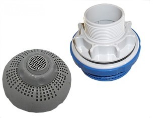Anschlussset mit Einlaufd?se und Wassersieb f?r 38mm Anschluss