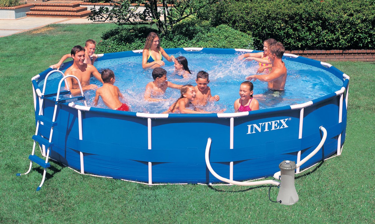 Intex Metal Frame Pool Komplett Set 457x84 ECO 28240