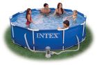 INTEX Swimming Pool Metal Frame 305x76cm + Pumpe 28202 GS